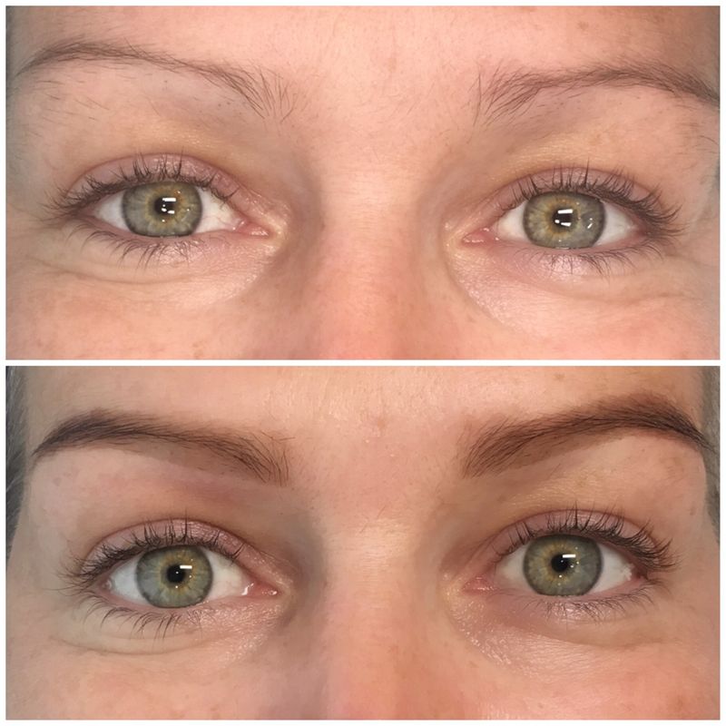 Úprava a farbenie obočia výsledok 2